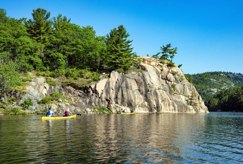 Canoeing, Killarney Provincial Park