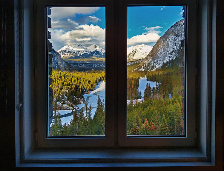 Suite view, Fairmont Banff Springs Hotel, Banff, AB