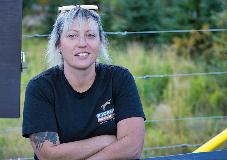 Cat Cowan, Grizzly Bear Refuge Manager, Kicking Horse Resort, Golden, BC