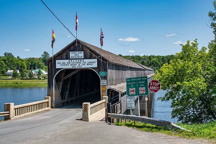 Covered bridge, Hartland, New Brunswick.