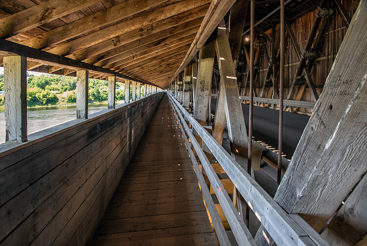 Hartland covered bridge, New Brunswick.