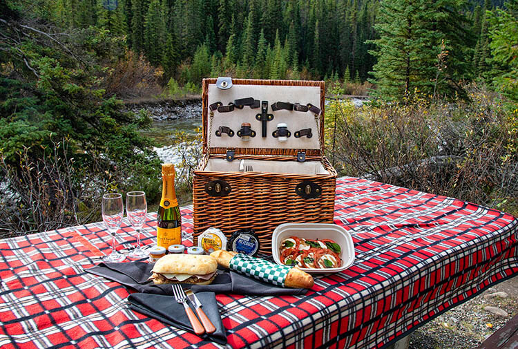 Champagne Picnic, Jasper National Park, Alberta.