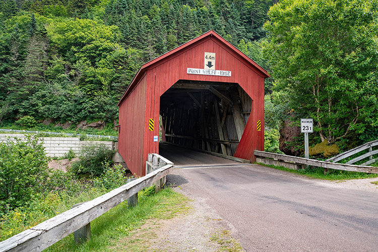 Point Wolfe covered bridge, Fundy National Park, New Brunswick.