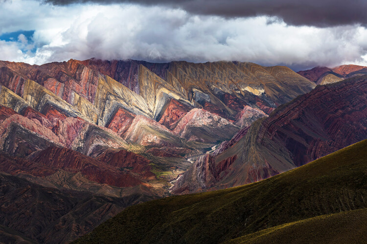 Serrania de Hornocal mountain formation, Argentina