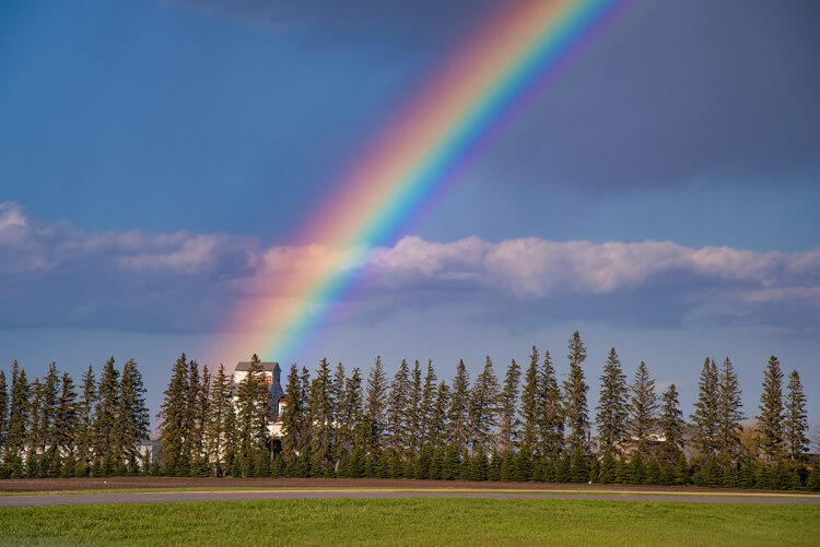 Rainbow in southern Manitoba