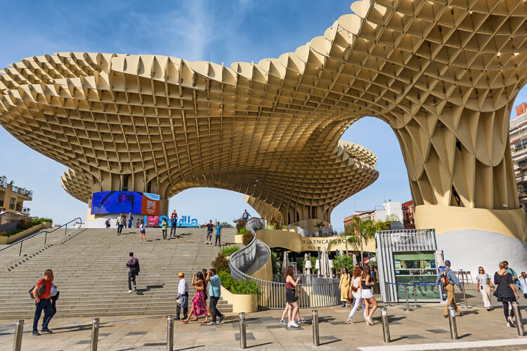 The “Mushroom” of Metropol Parasol in Seville, Spain.
