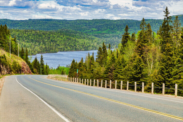 Trans Canada Highway near Lake Superior, Otario