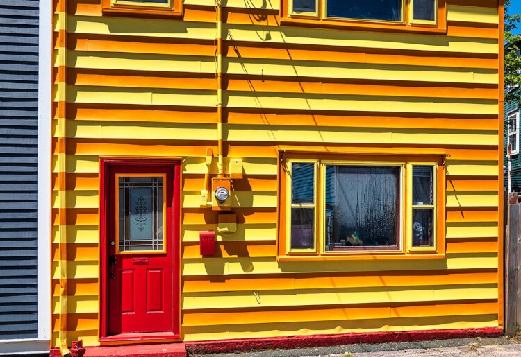 Jellybean houses in downtown St. John's, Newfoundland.