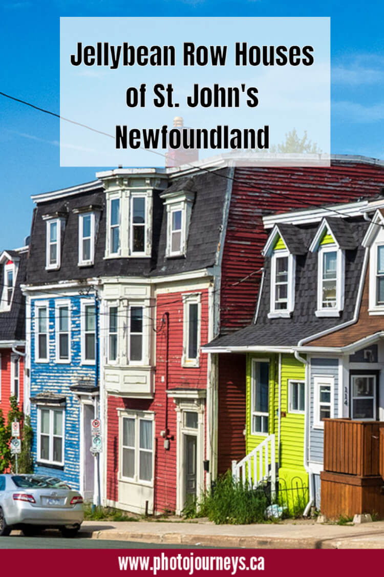 PIN for Jellybean Row Houses of St. John's Newfoundland on Photojourneys.ca