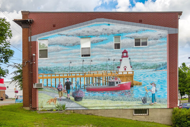 Mural in St. Stephen, New Brunswick