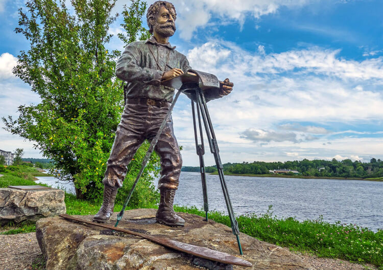 William Francis Ganong statue, St. Stephen's, New Brunswick