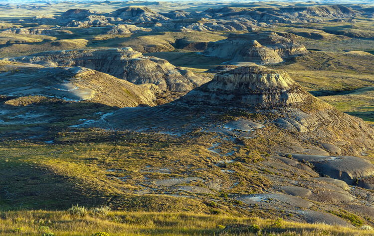 Badlands in East Block Grasslands National Park, Saskatchewan