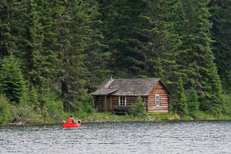 Grey Owl's Cabin, Ajawaan Lake, Saskatchewan