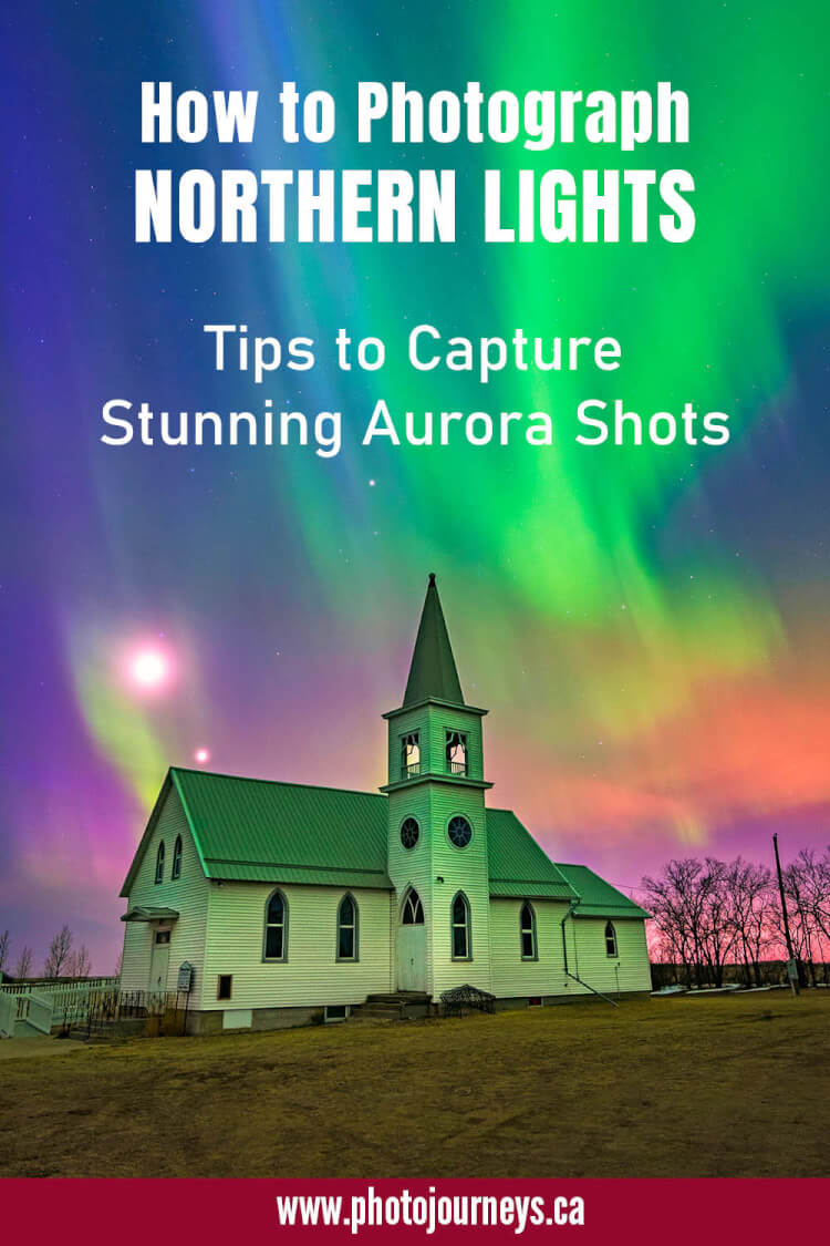 Pin for photographing northern lights