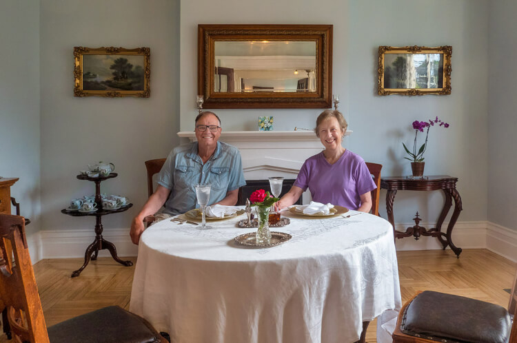 Dining room, Red House Bed & Breakfast, Fredericton, New Brunswick.