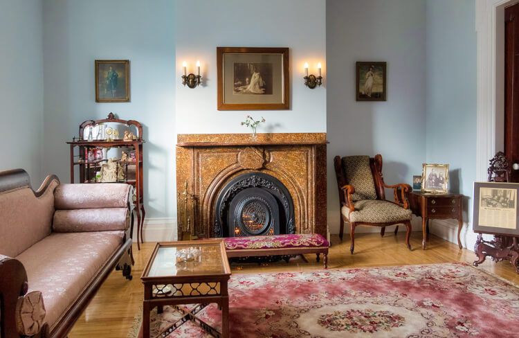 Sitting room, Red House Bed & Breakfast, Fredericion, New Brunswick.