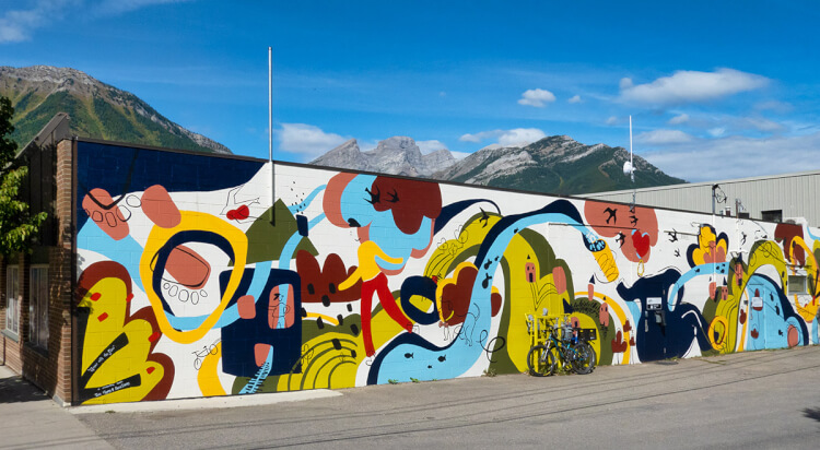 Mural in downtown Fernie.