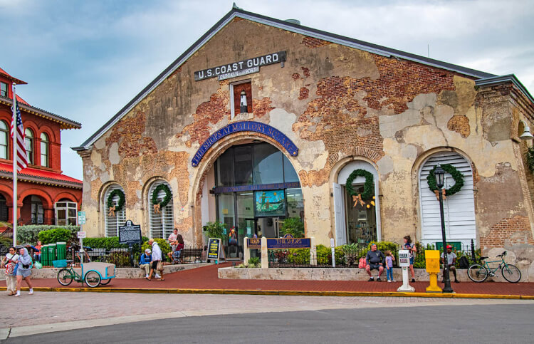 The old Coast Guard building in Key West, Florida