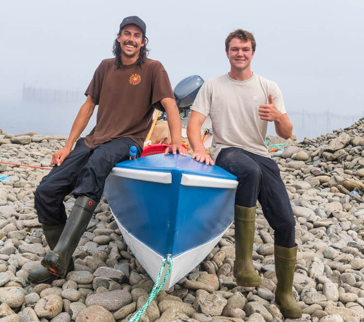 Dulse harvesters, Grand Manan Island, New Brunswick