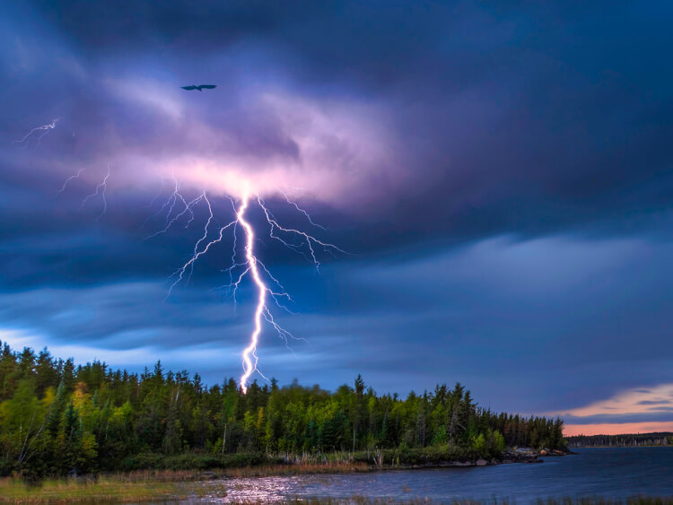 Lightning, Tyrrell Lake, Saskatchewan