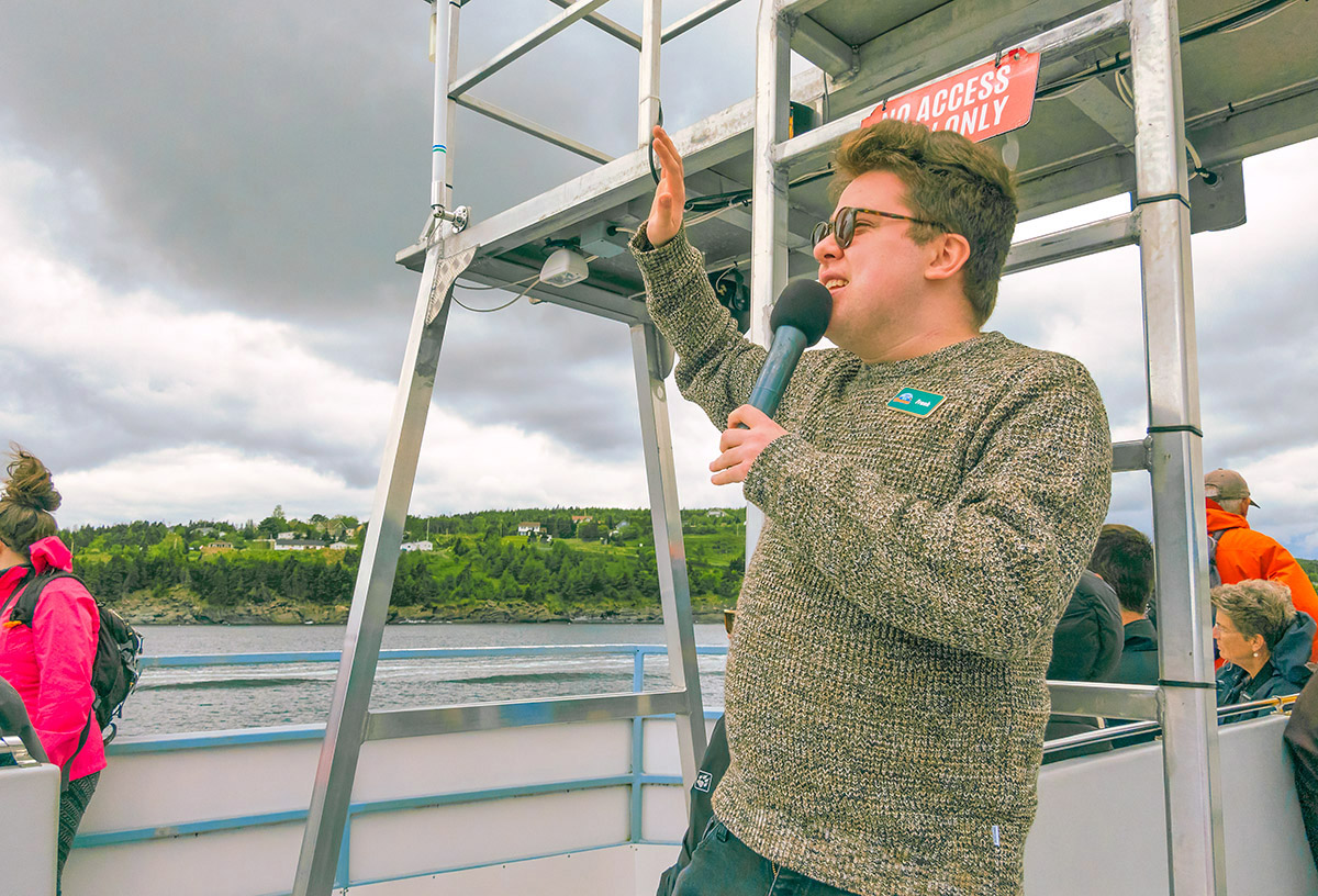 Tour guide Frank, O'Briens Tours, Newfoundland.