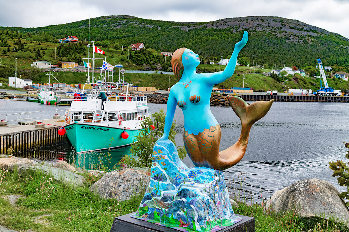 Mermaid statue, Bay Bulls, Newfoundland