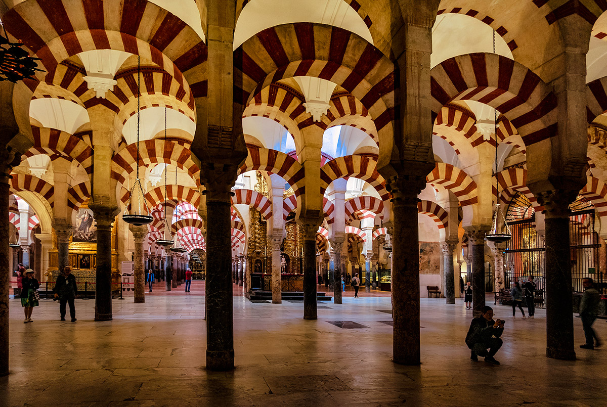 Great Mosque or Mezquita of Cordoba, interior, Spain.