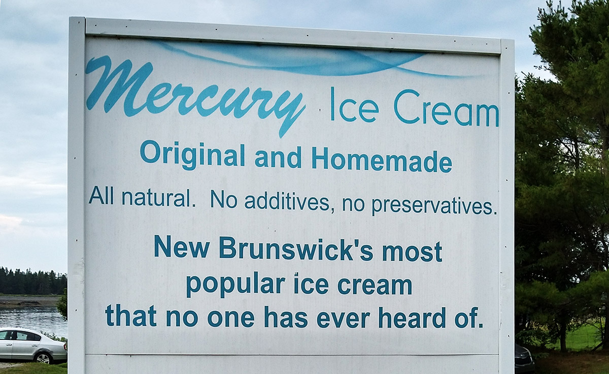 Mercury Ice Cream sign, Deer Island