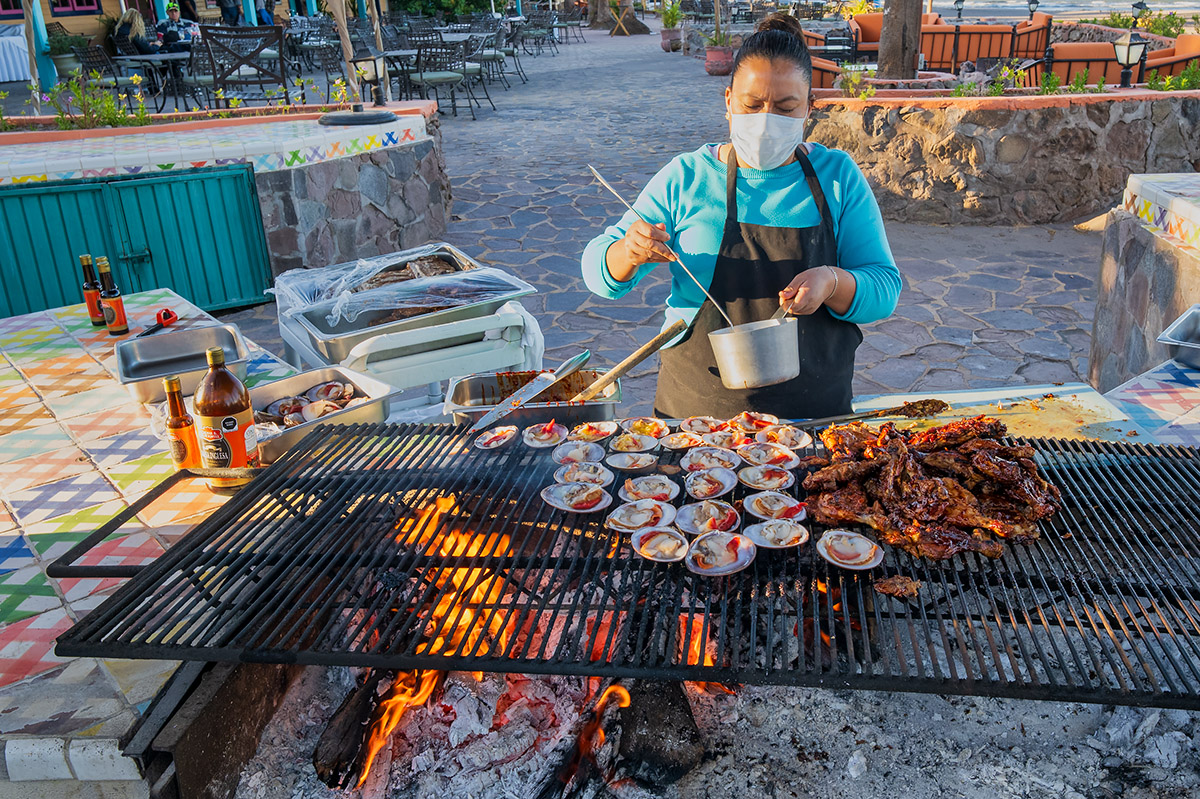 Barbeque at Hotel Oasis, Loreto.