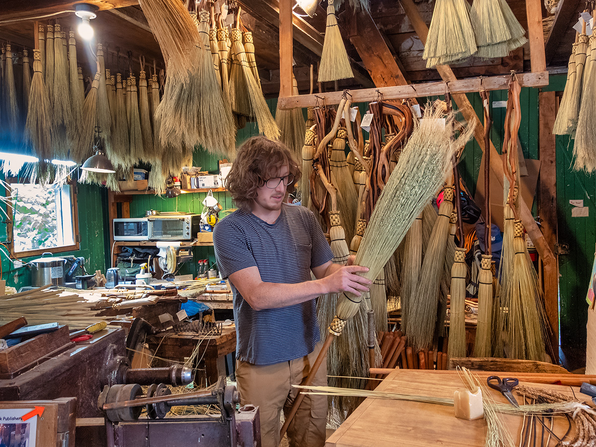 North Woven Broom in Crawford Bay, BC