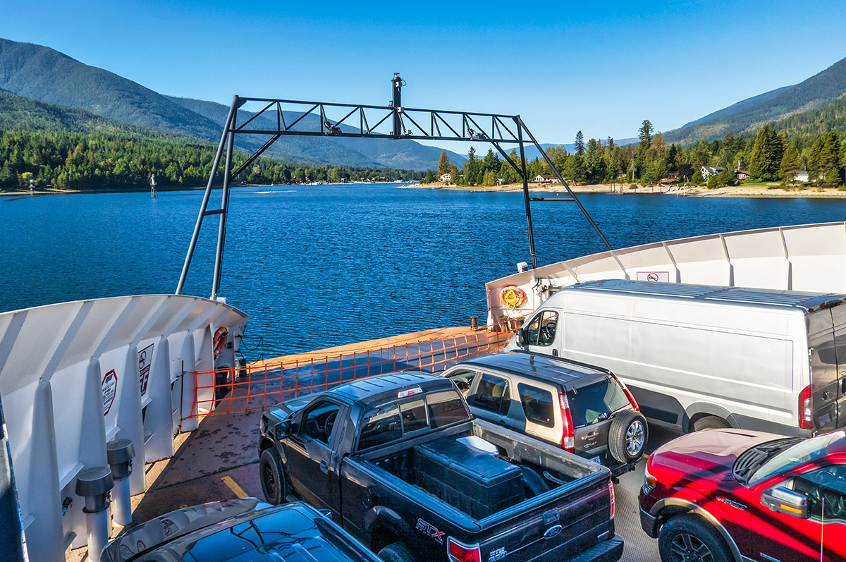 Kootenay Ferry, Kootenay Lake, BC