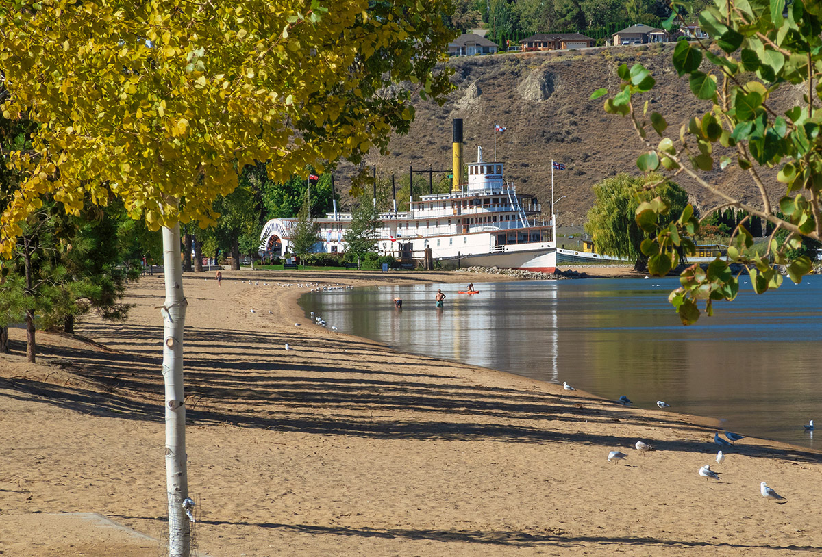 Beach on Okanagan Lake, Penticton, BC