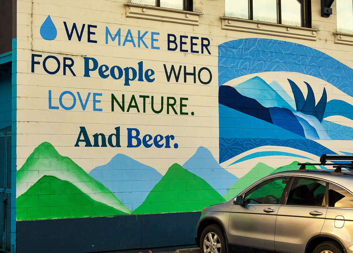 Beer sign in Penticton, BC.