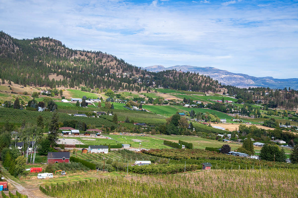 Okanagan Valley views from Kettle Valley Railway, BC