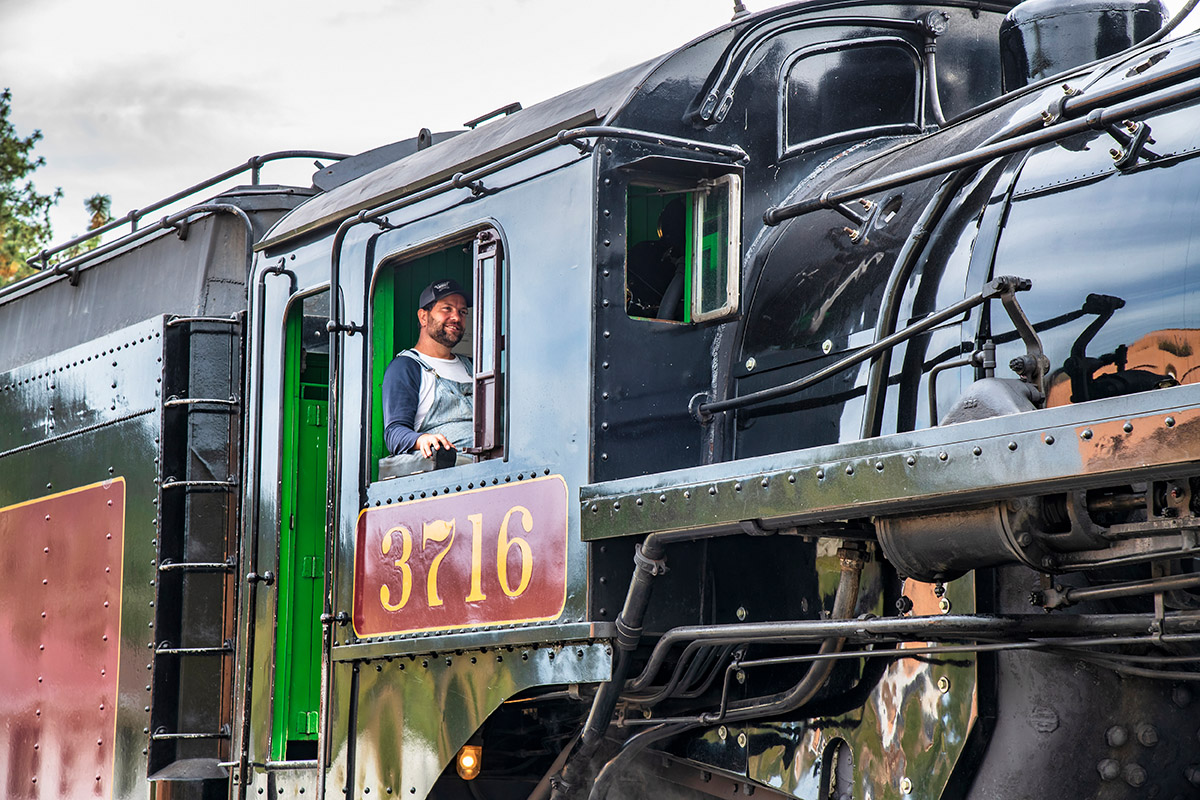 Historic Locomotive #3716, Kettle Valley Railway, BC