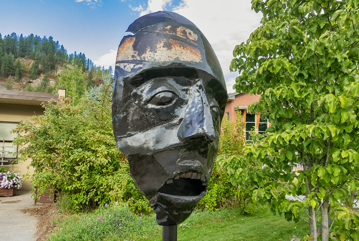 “Into the Shadowlands” sculpture, Castlegar, BC