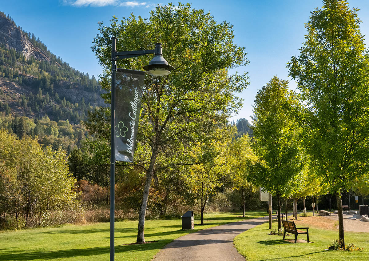 Millenium Walkway in Castlegar. BC