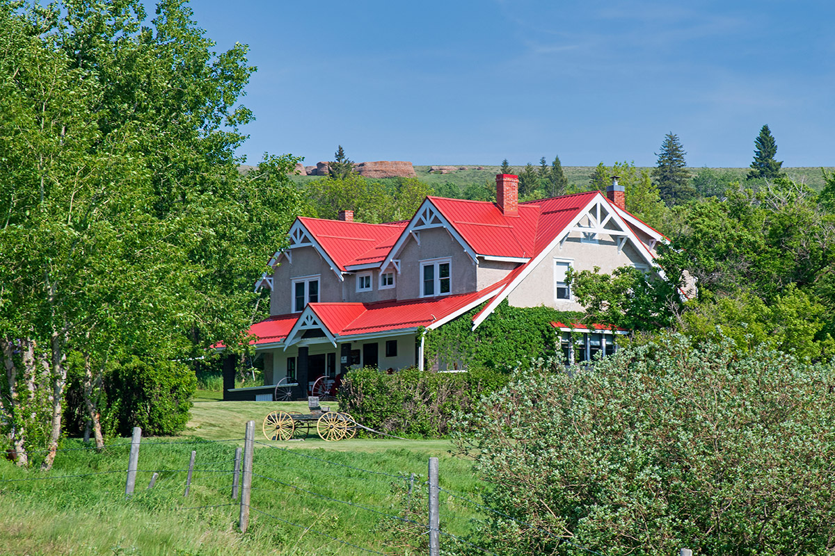 Main house, Reesor Ranch, Cypress Hills, Saskatchewan