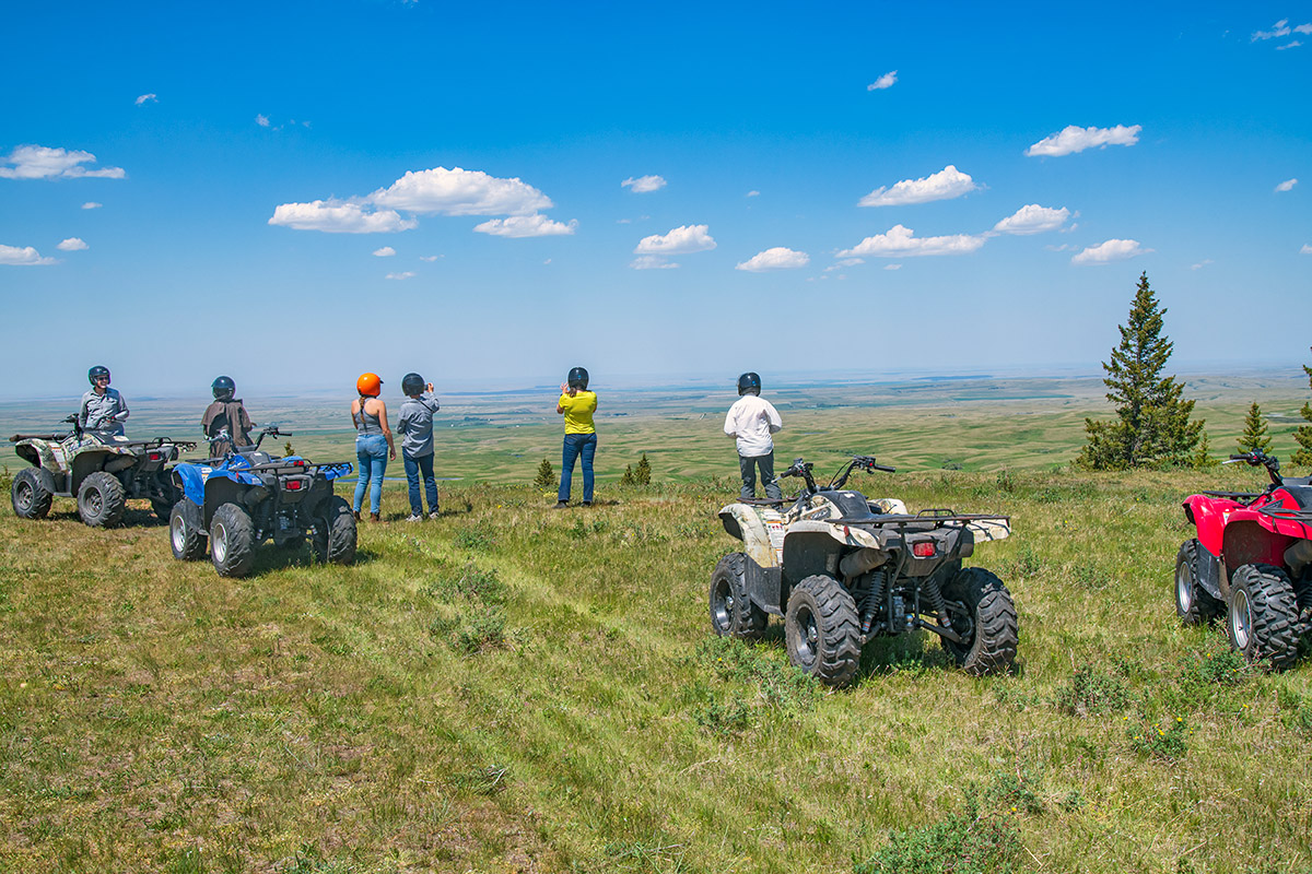 ATV tour Reesor Ranch, Cypress Hills, Saskatchewan