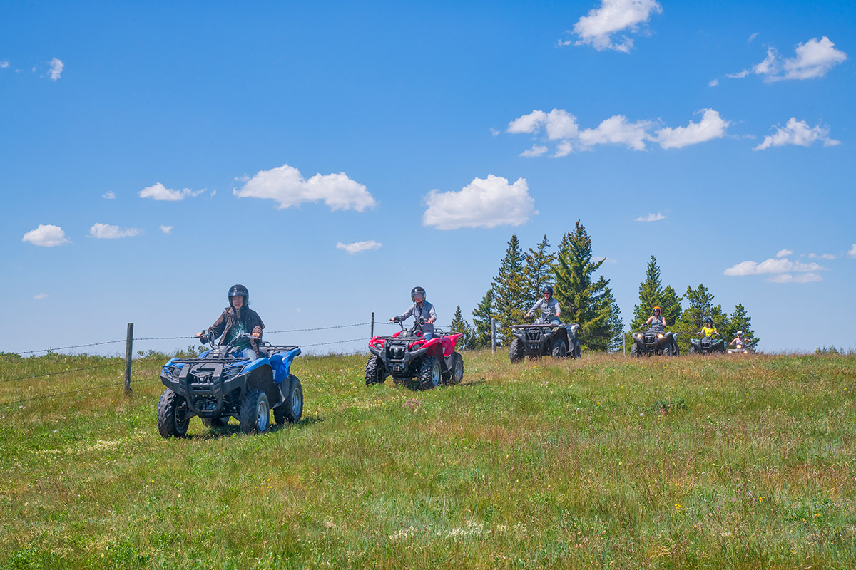 ATV tour Reesor Ranch, Cypress Hills, Saskatchewan