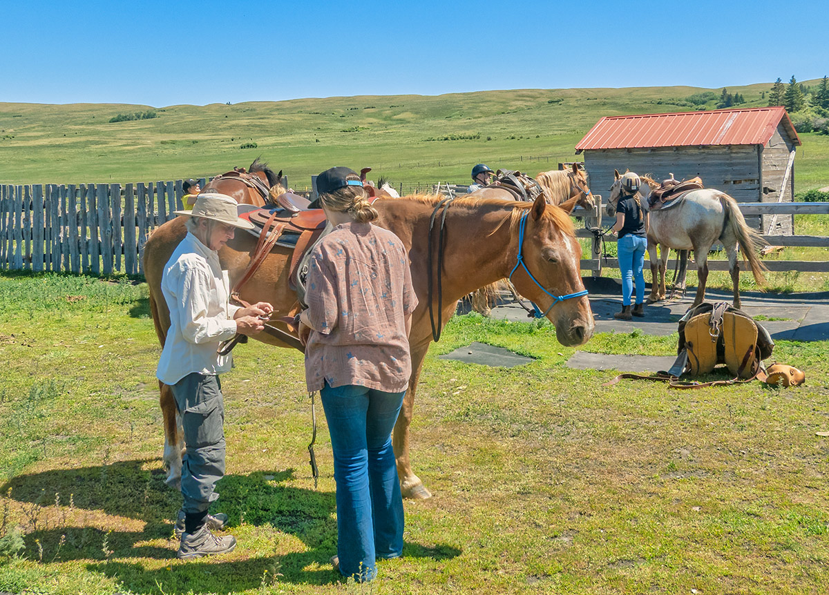 Horseback ride, Reesor Ranch, Cypress Hills, Saskatchewan