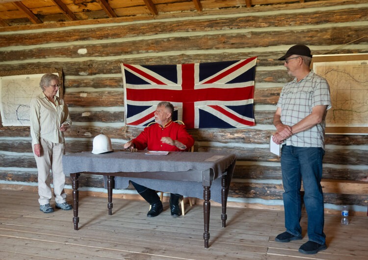 Mock trial, Fort Walsh National Historic Site, SK