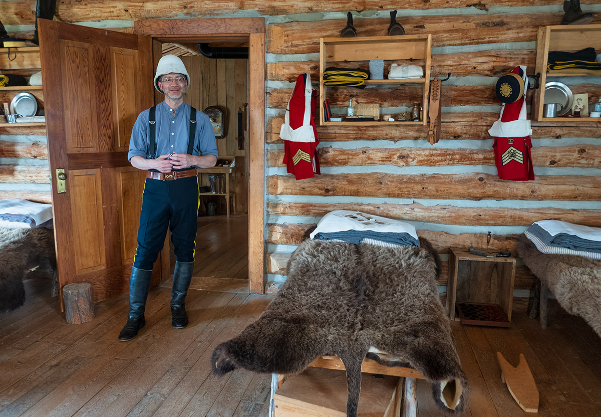 Period buildings, Fort Walsh National Historic Site, SK