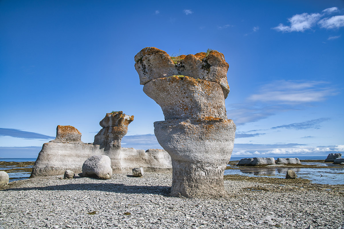 Monoliths on Quarry Island, Mingan Archipelago National Park, Quebec