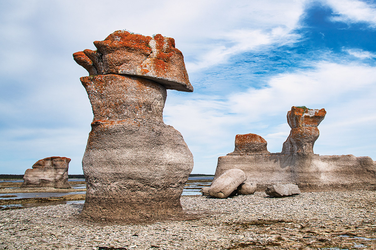 Monolith on Quarry Island, Mingan Archipelago National Park, Quebec