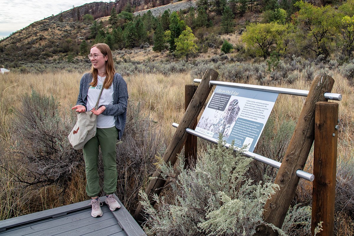 Osoyoos Desert Centre biologist giving tour.