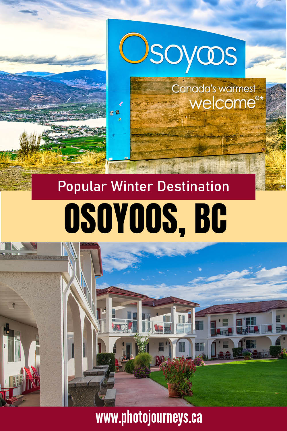 PIN for Osoyoos BC. Popular Winter Destination 