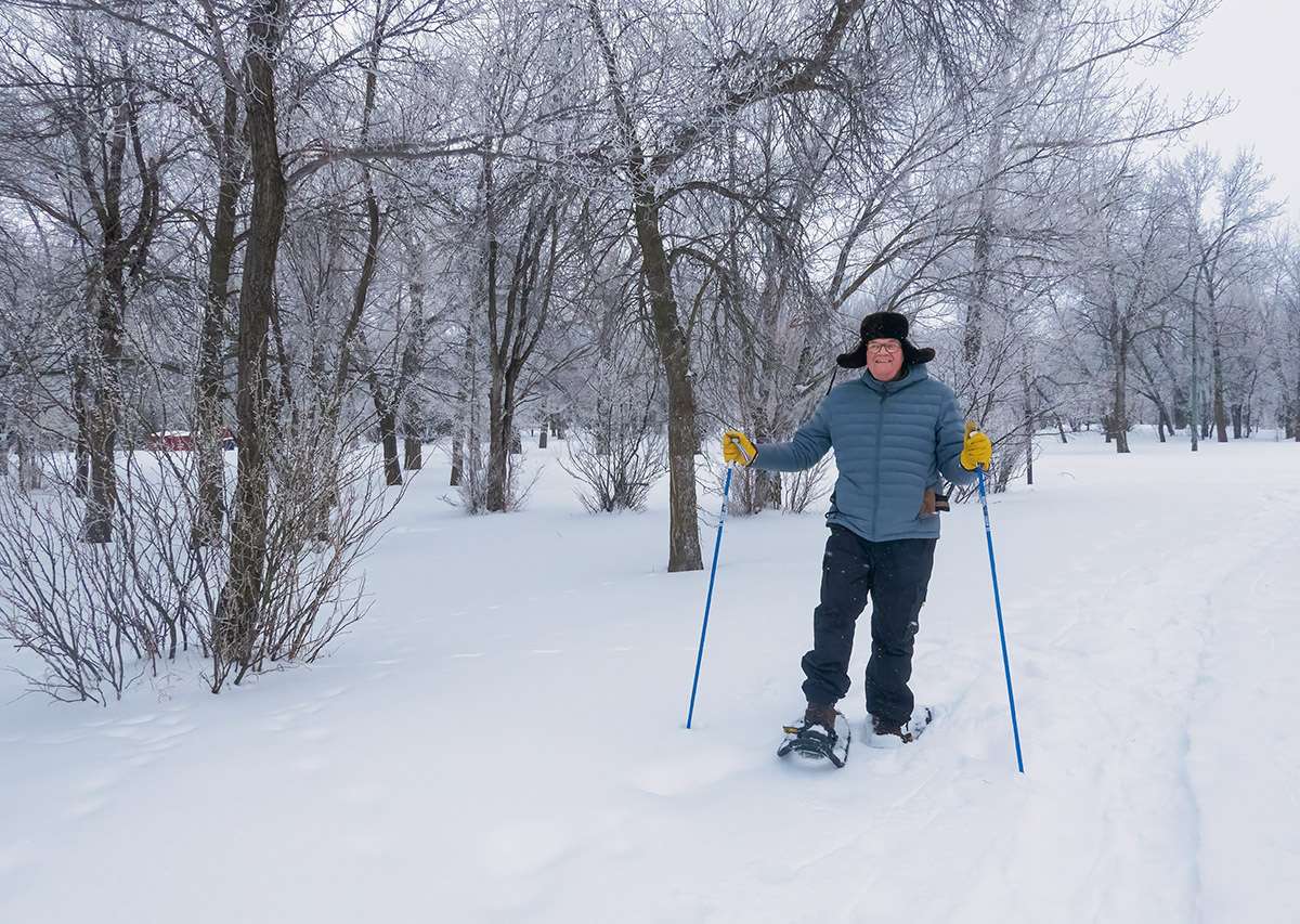 Snowshoeing, Echo Valley Provincial Park.
