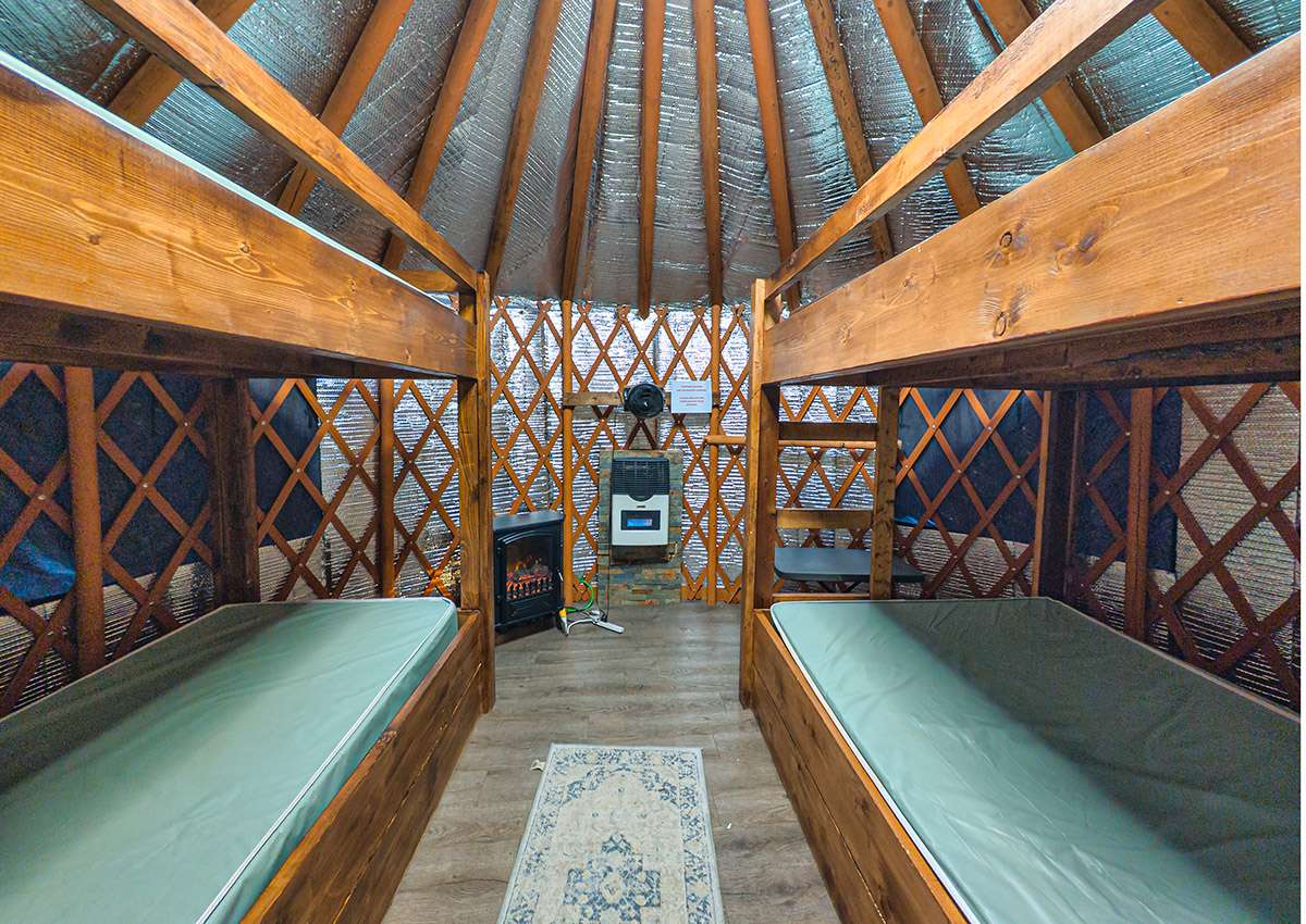 Yurt inside, Saskatchewan