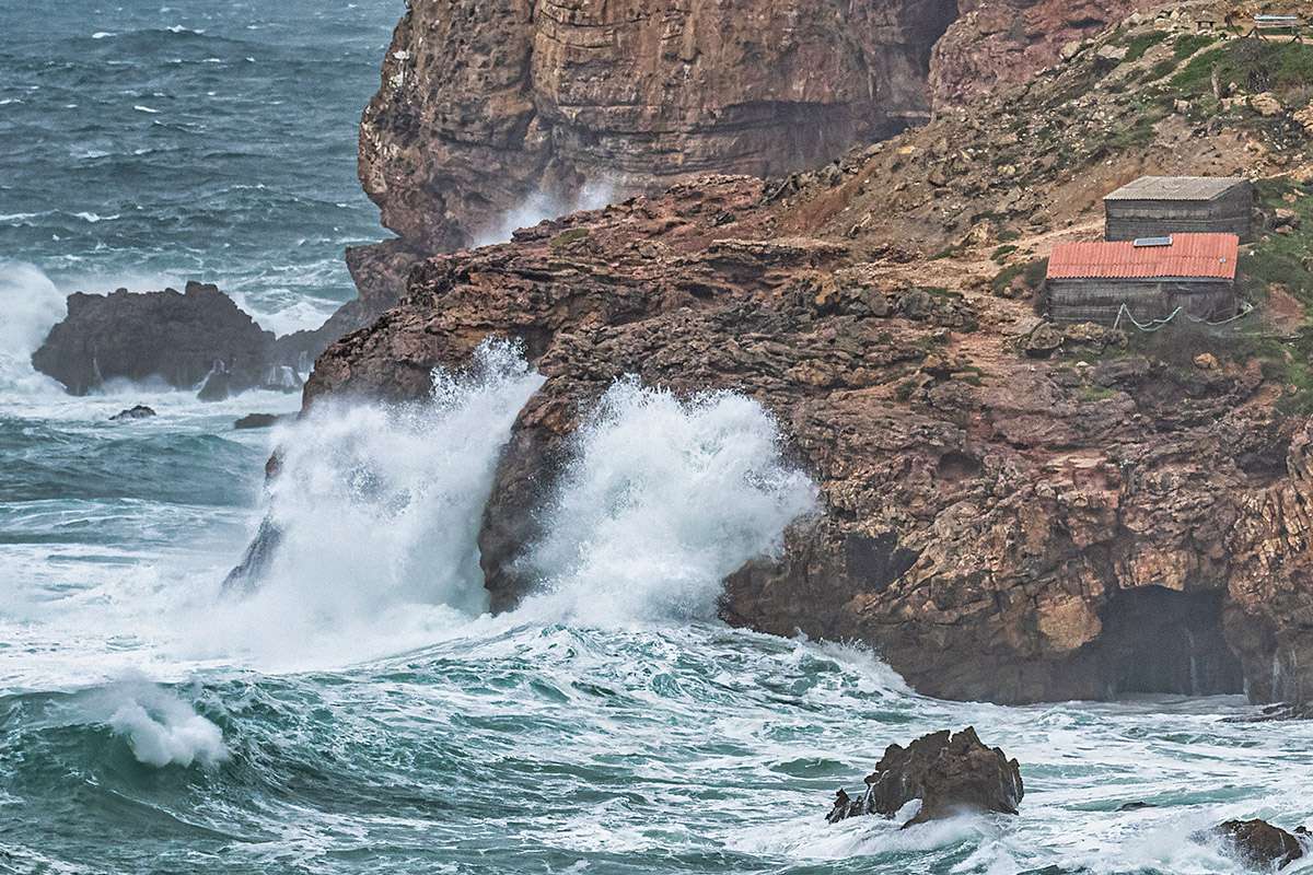 Algarve shoreline, Portugal.